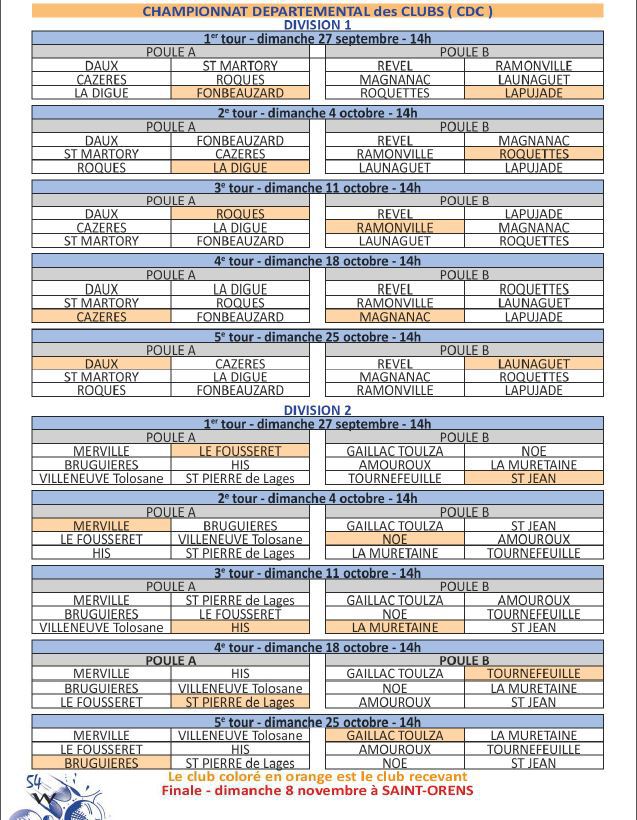 CDC 3°division poule A