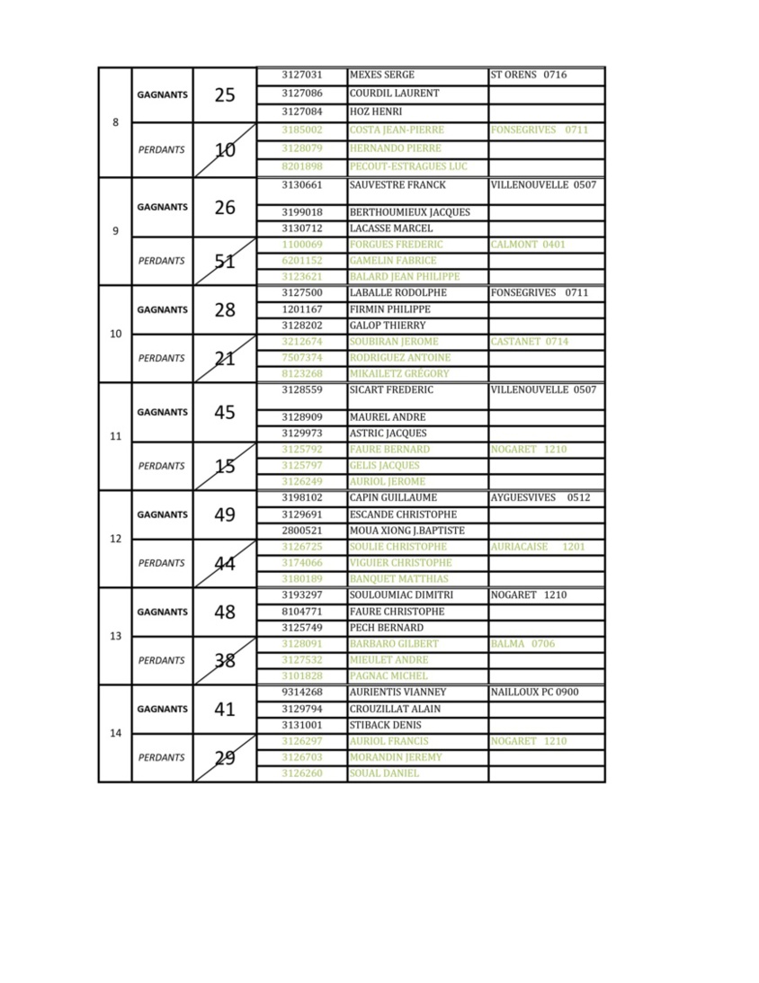 Championnat secteur triplette promotion et triplette féminin du Grand Lauragais 2015