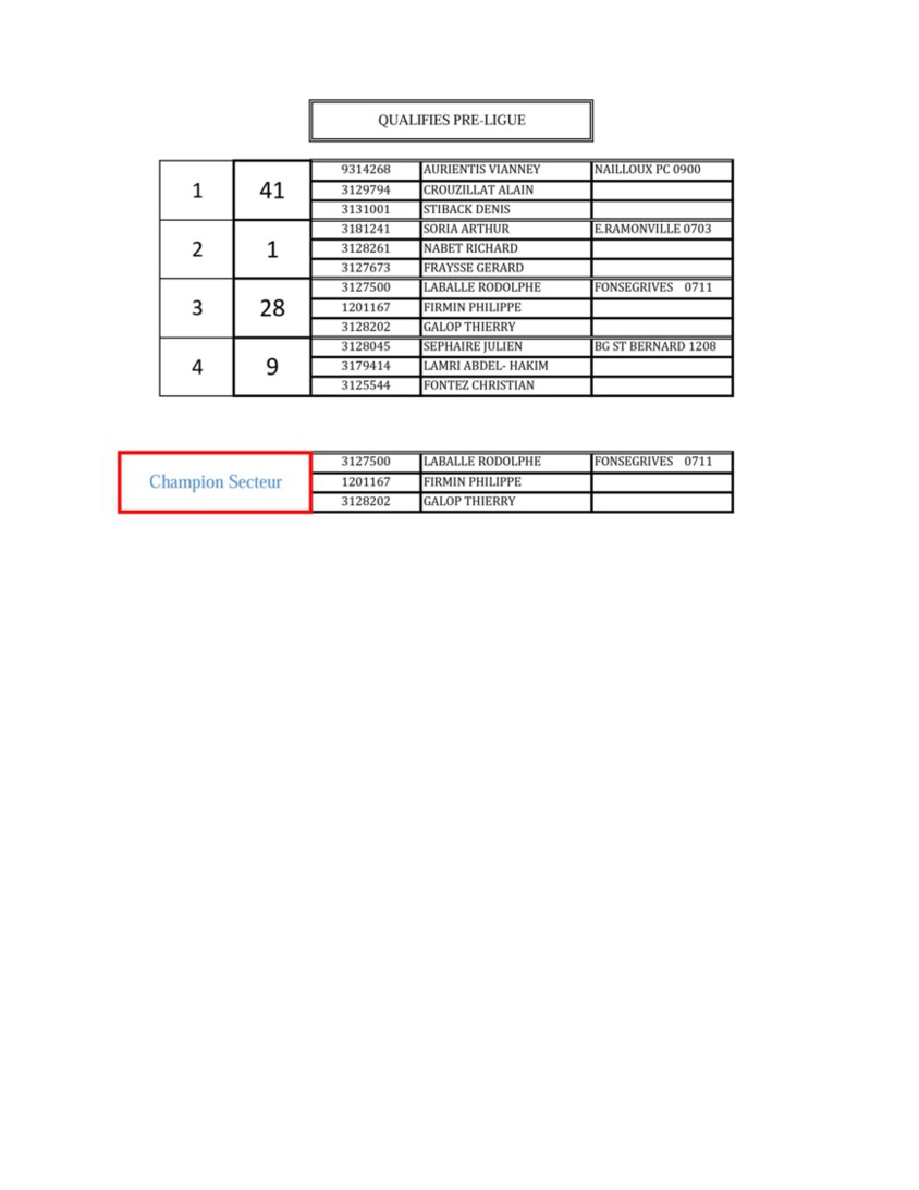 Championnat secteur triplette promotion et triplette féminin du Grand Lauragais 2015