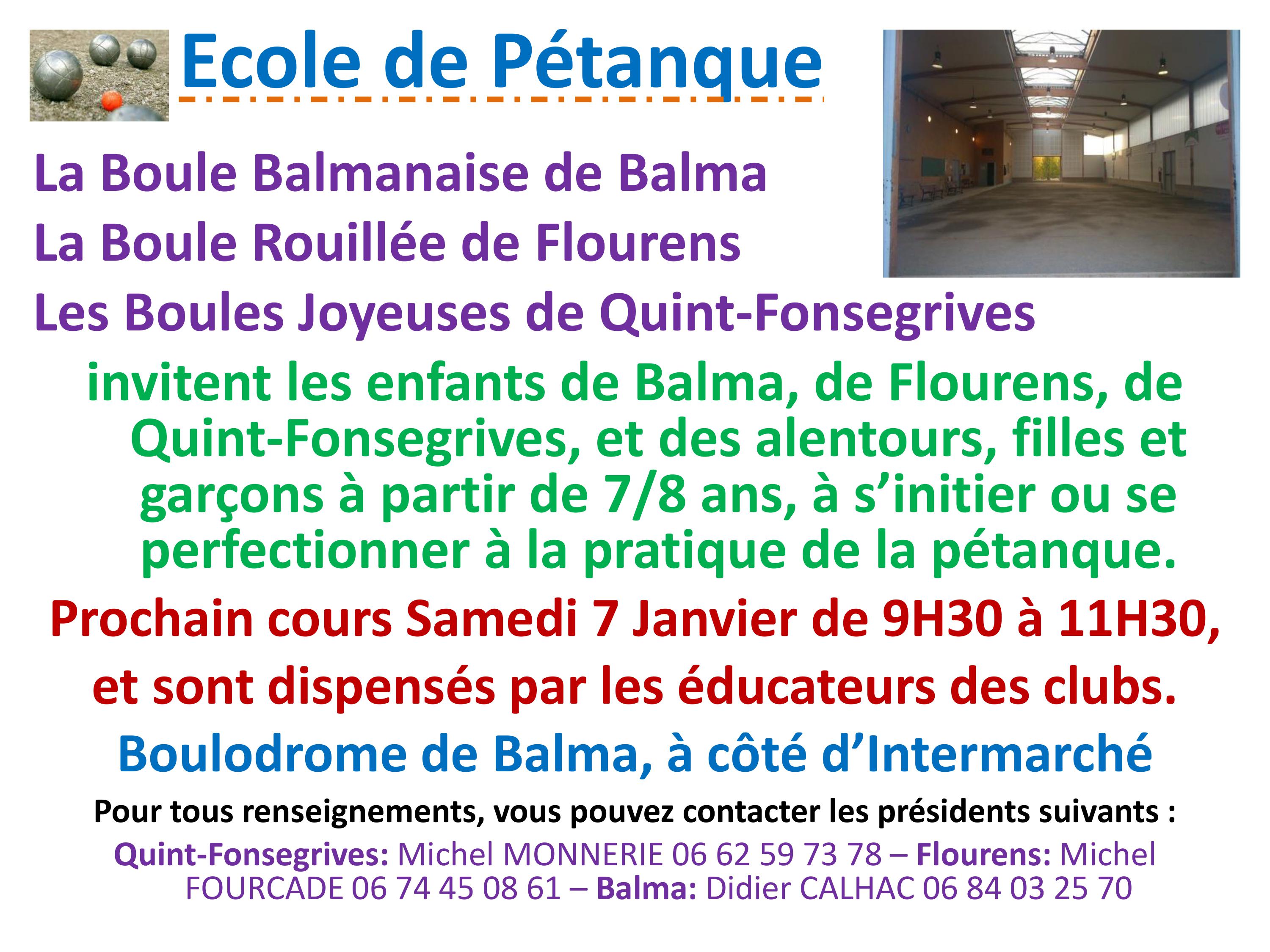 École de pétanque