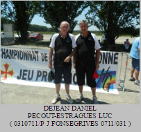 Championnat H.G Doublettes Jeu Provençal 2016