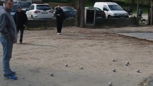 Une partie entre potes du club.