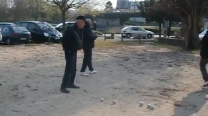 Une partie entre potes du club.