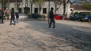 Une partie entre potes du club.