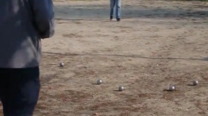 Une partie entre potes du club.