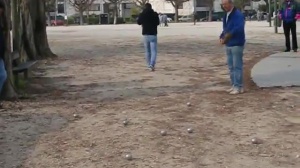 Une partie entre potes du club.