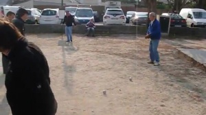 Une partie entre potes du club.