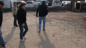 Une partie entre potes du club.