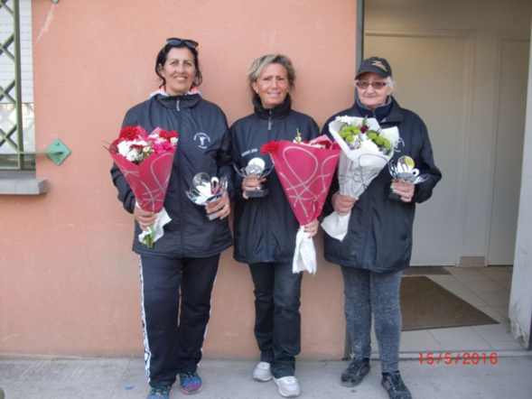 Championnes : Antigny Patricia – Bellanger Christine – Guerin Zakia {N.P.S Pétanque Avronnaise} Championnes : Antigny Patricia – Bellanger Christine – Guerin Zakia {N.P.S Pétanque Avronnaise}