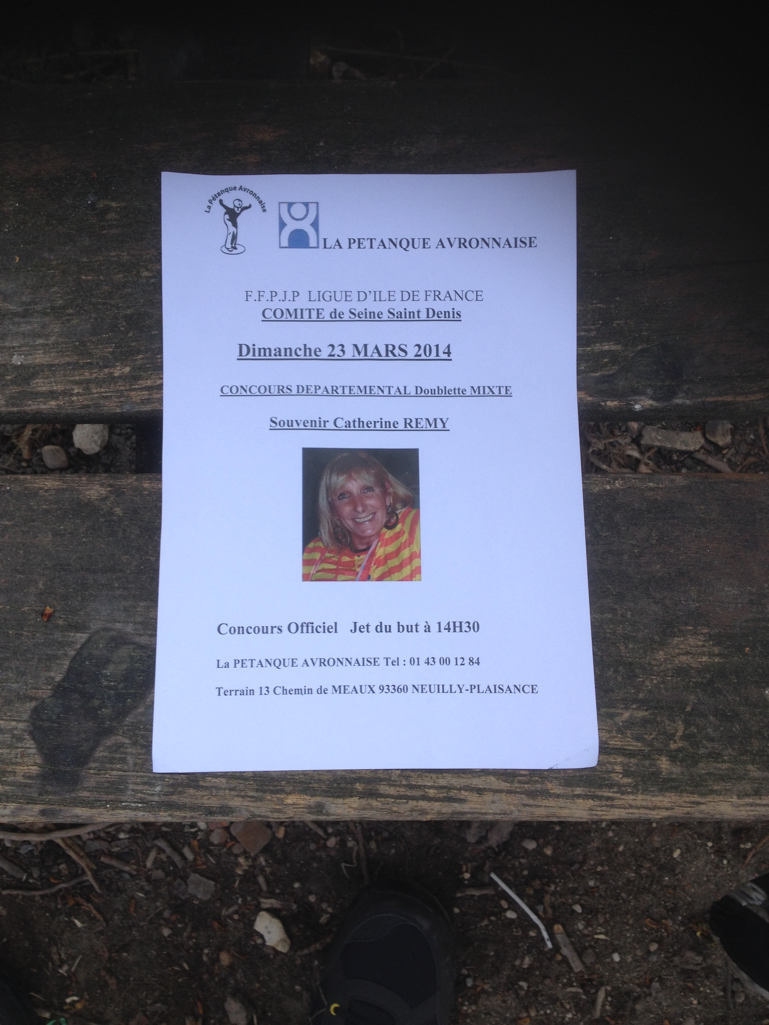2e Trophée Catherine REMY en doublettes Mixtes à l’Avronnaise. 2e Trophée Catherine REMY en doublettes Mixtes à l’Avronnaise.