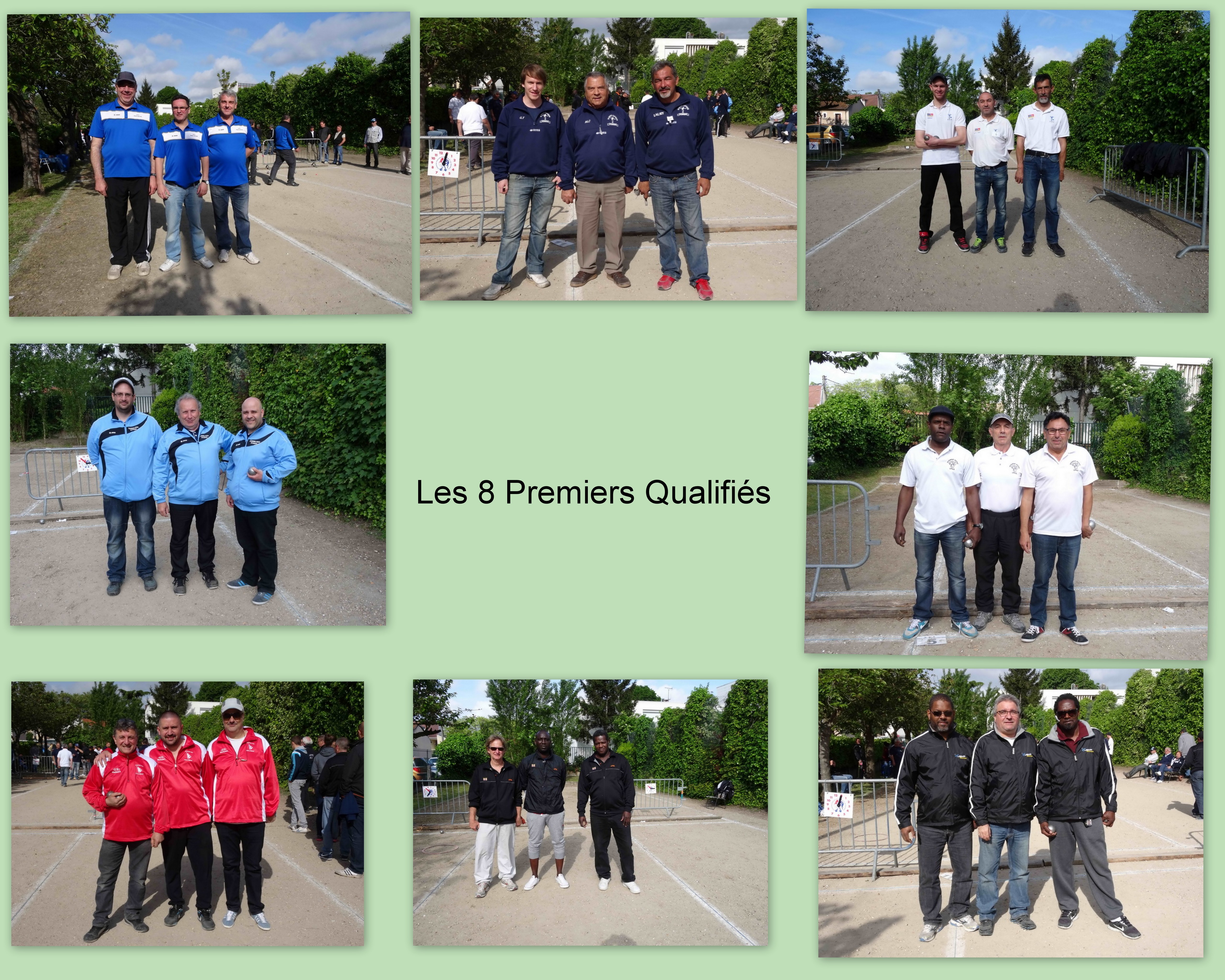 Championnat Qualificatif Départemental Triplette Promotion 9 et 10.05.2015 Championnat Qualificatif Départemental Triplette Promotion 9 et 10.05.2015