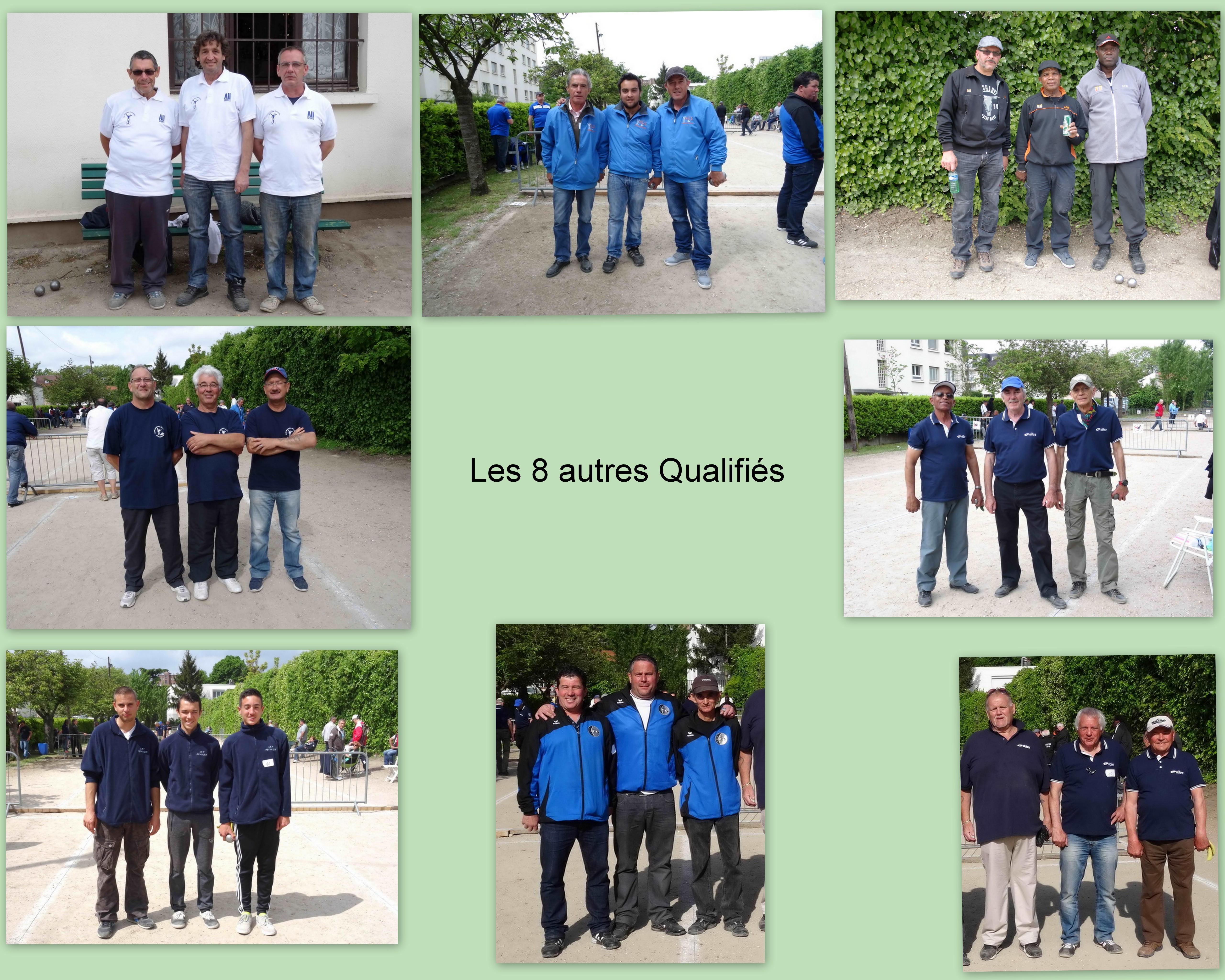 Championnat Qualificatif Départemental Triplette Promotion 9 et 10.05.2015 Championnat Qualificatif Départemental Triplette Promotion 9 et 10.05.2015