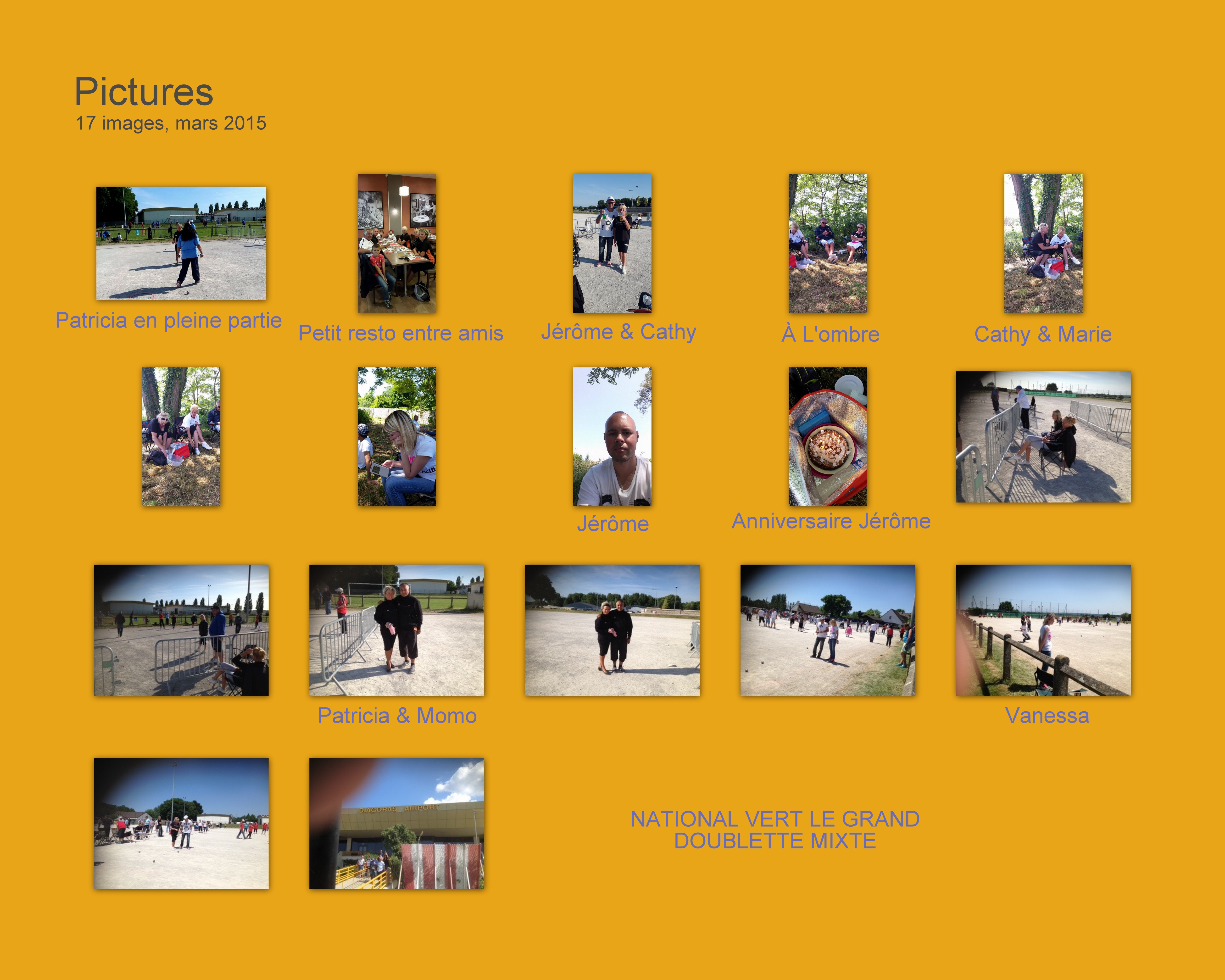 National Vert Le Grand Doublette Mixte 6 & 7 Juin 2015 National Vert Le Grand Doublette Mixte 6 & 7 Juin 2015