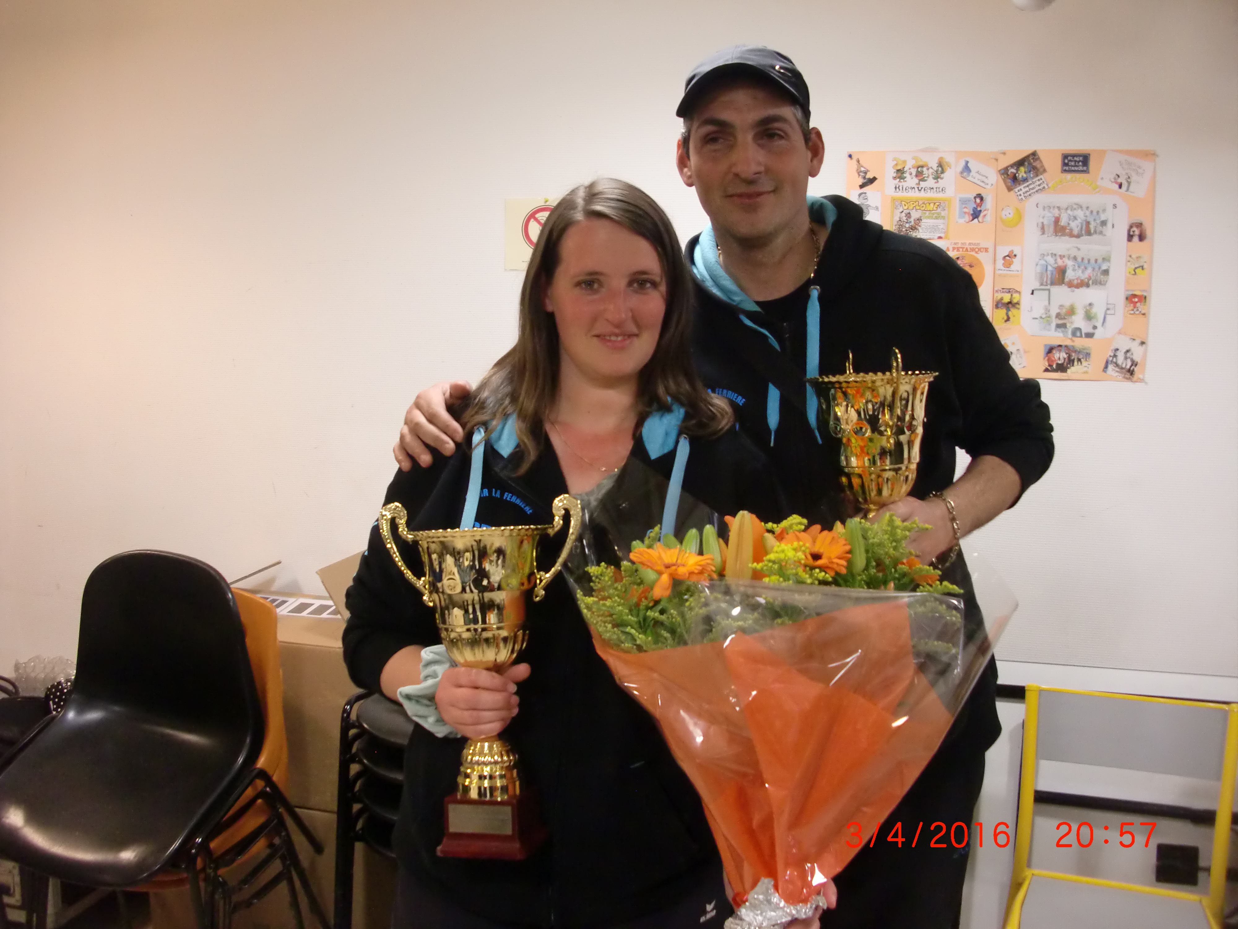 Championnat de Ligue Doublette Mixte B.M.S 03.04.2016 Championnat de Ligue Doublette Mixte B.M.S 03.04.2016