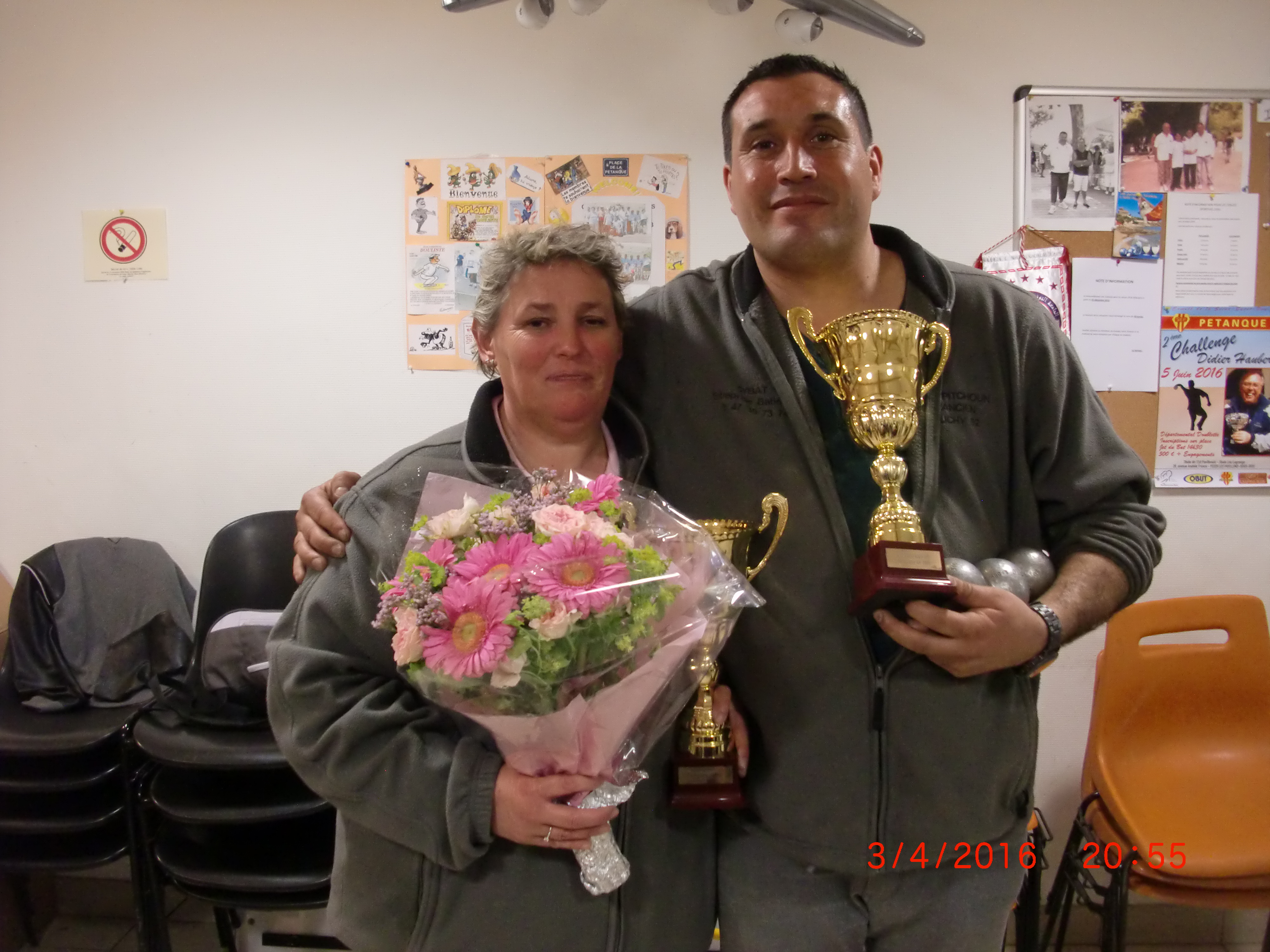 Championnat de Ligue Doublette Mixte B.M.S 03.04.2016 Championnat de Ligue Doublette Mixte B.M.S 03.04.2016