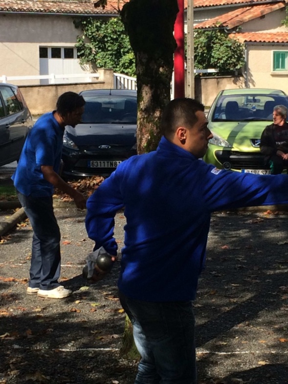 Deux de nos joueurs durant les têtes à têtes