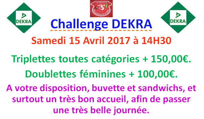 Challenge DEKRA 15.04.17 Challenge DEKRA 15.04.17