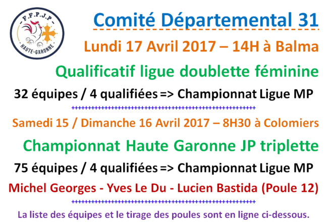 Qualif Ligue DF + Chpt T JP Qualif Ligue DF + Chpt T JP