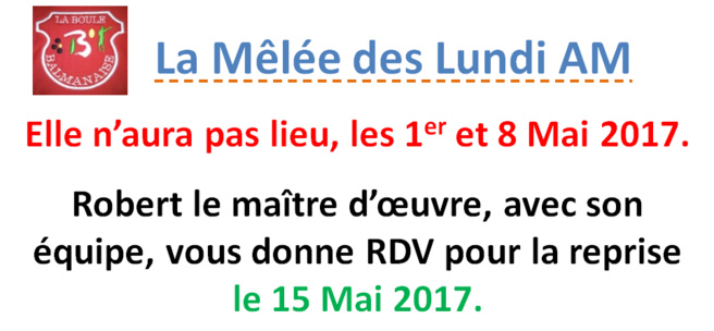La mêlée des Lundi AM La mêlée des Lundi AM