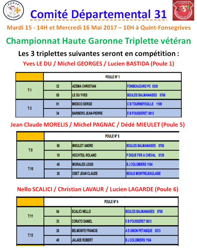 Chpt T V Quint-Fonsegrives 15_16/05/17 Chpt T V Quint-Fonsegrives 15_16/05/17