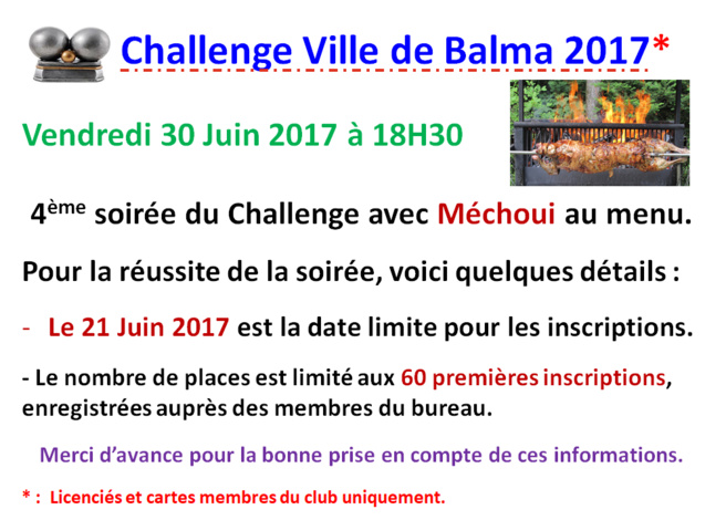 Challenge ville de Balma 30.06.17 Challenge ville de Balma 30.06.17