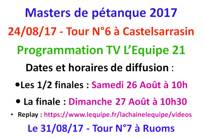 Programmation TV L'équipe 21 Programmation TV L'équipe 21