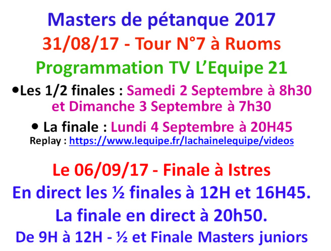 Programmation TV L'équipe 21 Programmation TV L'équipe 21