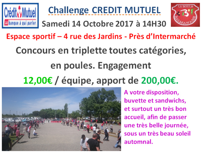 Challenge Crédit Mutuel 14/10/17