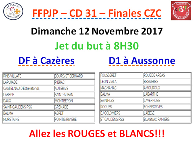 CZC Finales DF + D1 - 12/11/17