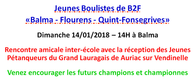 Jeunes boulistes B2F Jeunes boulistes B2F