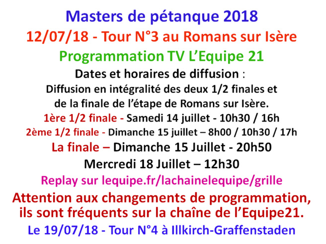 Masters 2018 Etape 3 TV l'équipe 21 Masters 2018 Etape 3 TV l'équipe 21