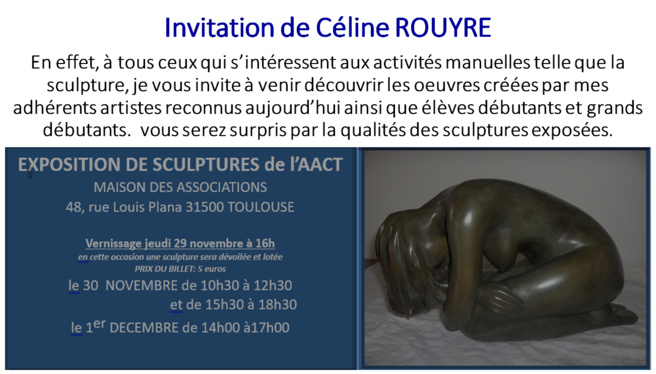 Exposition de sculptures de l'AACT Exposition de sculptures de l'AACT