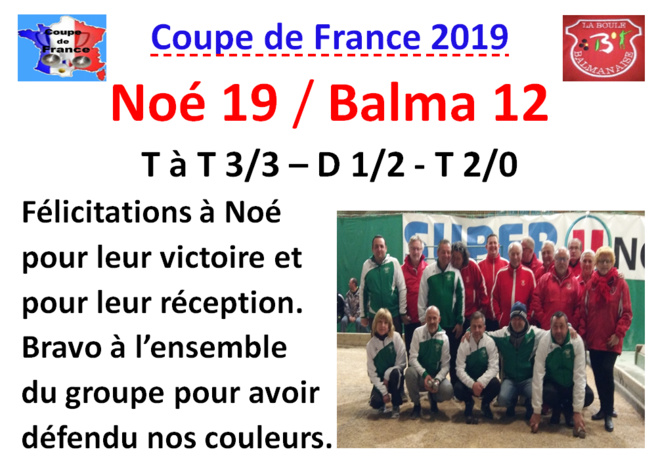 Coupe de France Noé Balma Coupe de France Noé Balma