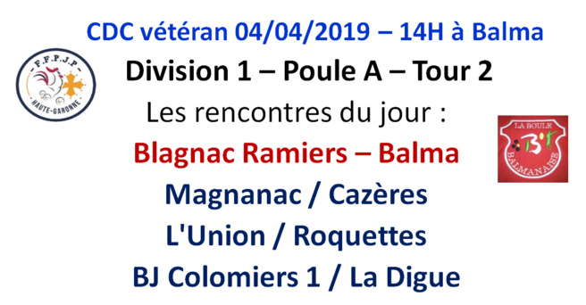 CDC + CZC Vétéran 04/04/19 CDC + CZC Vétéran 04/04/19