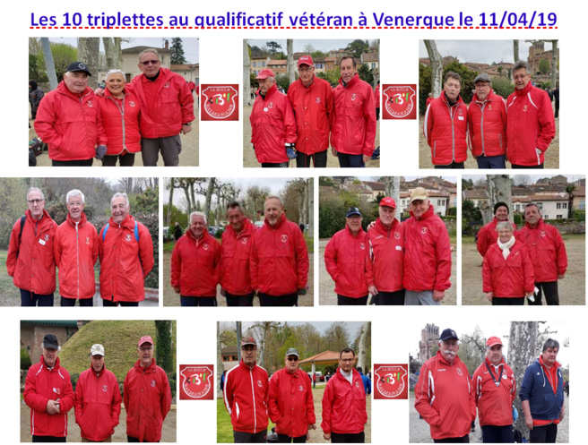 Résultat qualificatif T Vétéran Venerque 11/04/19 Résultat qualificatif T Vétéran Venerque 11/04/19