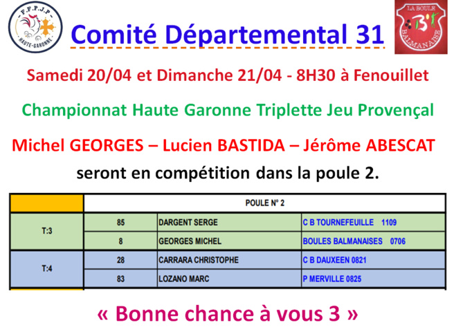 Championnat HG - TJP - Fenouillet Championnat HG - TJP - Fenouillet