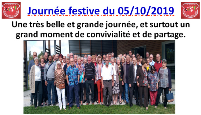Journée festive 05/10/19 Journée festive 05/10/19