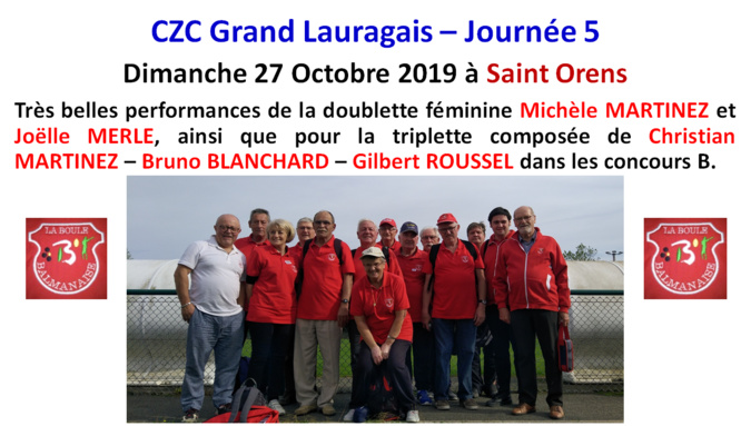 CZC Tour 5 à Saint Orens 27/10/19