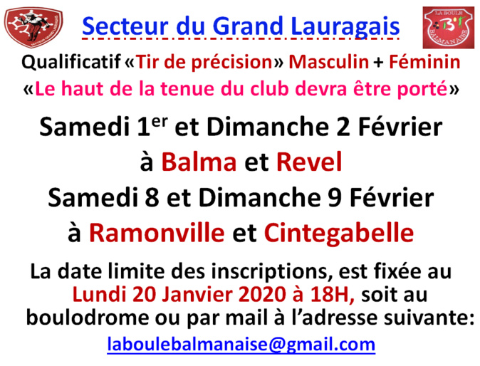 Qualificatif GLS "tir de précision" Qualificatif GLS "tir de précision"