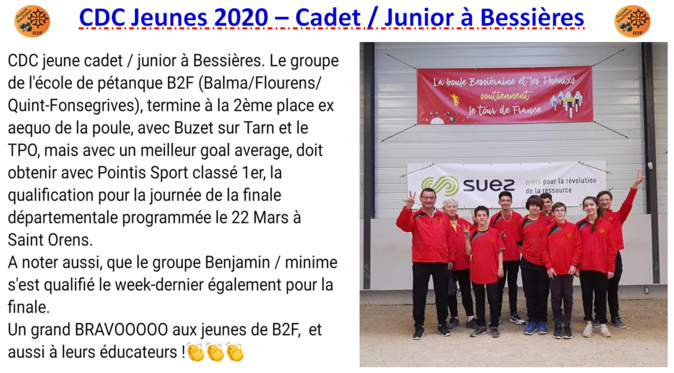 CDC Jeunes 2020 CDC Jeunes 2020
