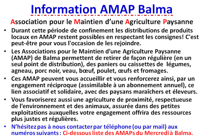 Information 13/04/2020