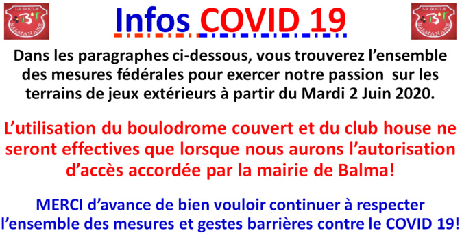 Infos FFPJP - COVID 19 - 02/06/2020 Infos FFPJP - COVID 19 - 02/06/2020