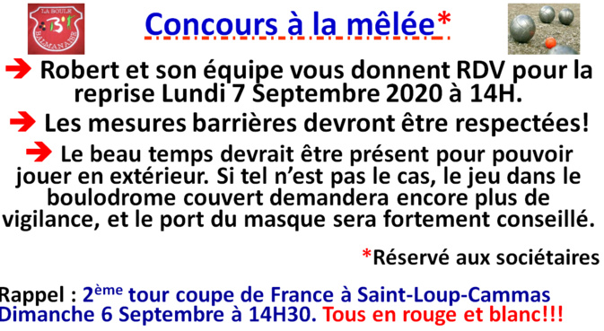 La Mêlée du Lundi le 07/09/2020 La Mêlée du Lundi le 07/09/2020