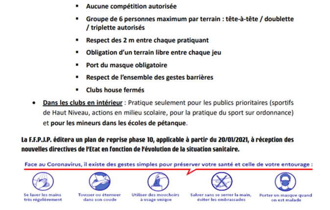 COVID 19 - Phase 9 - 16/12/2020