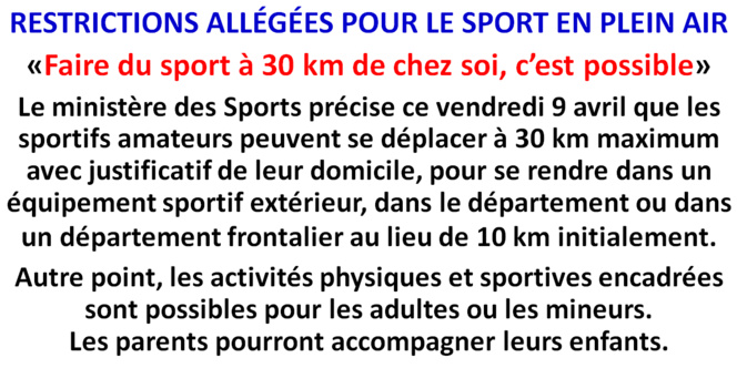 Décisions ministérielles 09/04/2021 Décisions ministérielles 09/04/2021