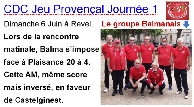 CDC JP Journée 1 Revel 06/06/21 CDC JP Journée 1 Revel 06/06/21