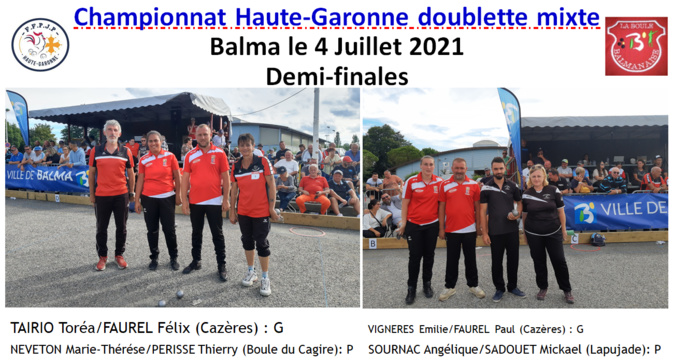 Championnat Doublette mixte Balma 04/07/21 Championnat Doublette mixte Balma 04/07/21