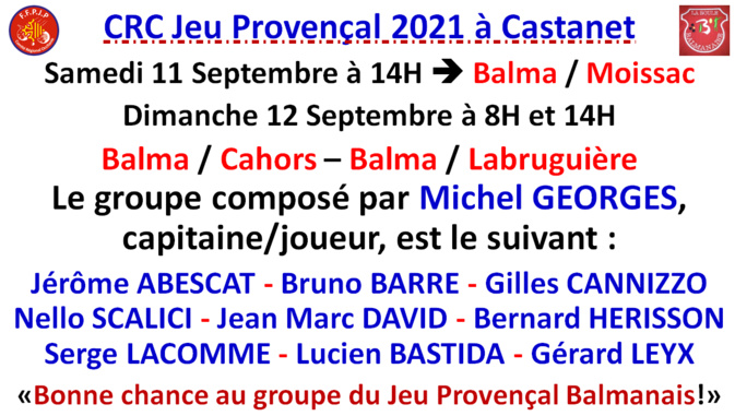 CRC Jeu Provençal 2021