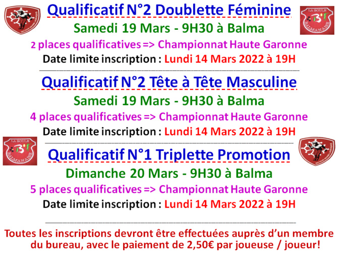 Qualificatifs DF+TTM+TP Balma 19 et 20/03/22 Qualificatifs DF+TTM+TP Balma 19 et 20/03/22