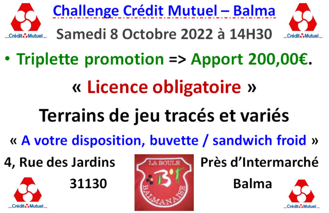 Challenge Crédit Mutuel 08/10/22 Challenge Crédit Mutuel 08/10/22